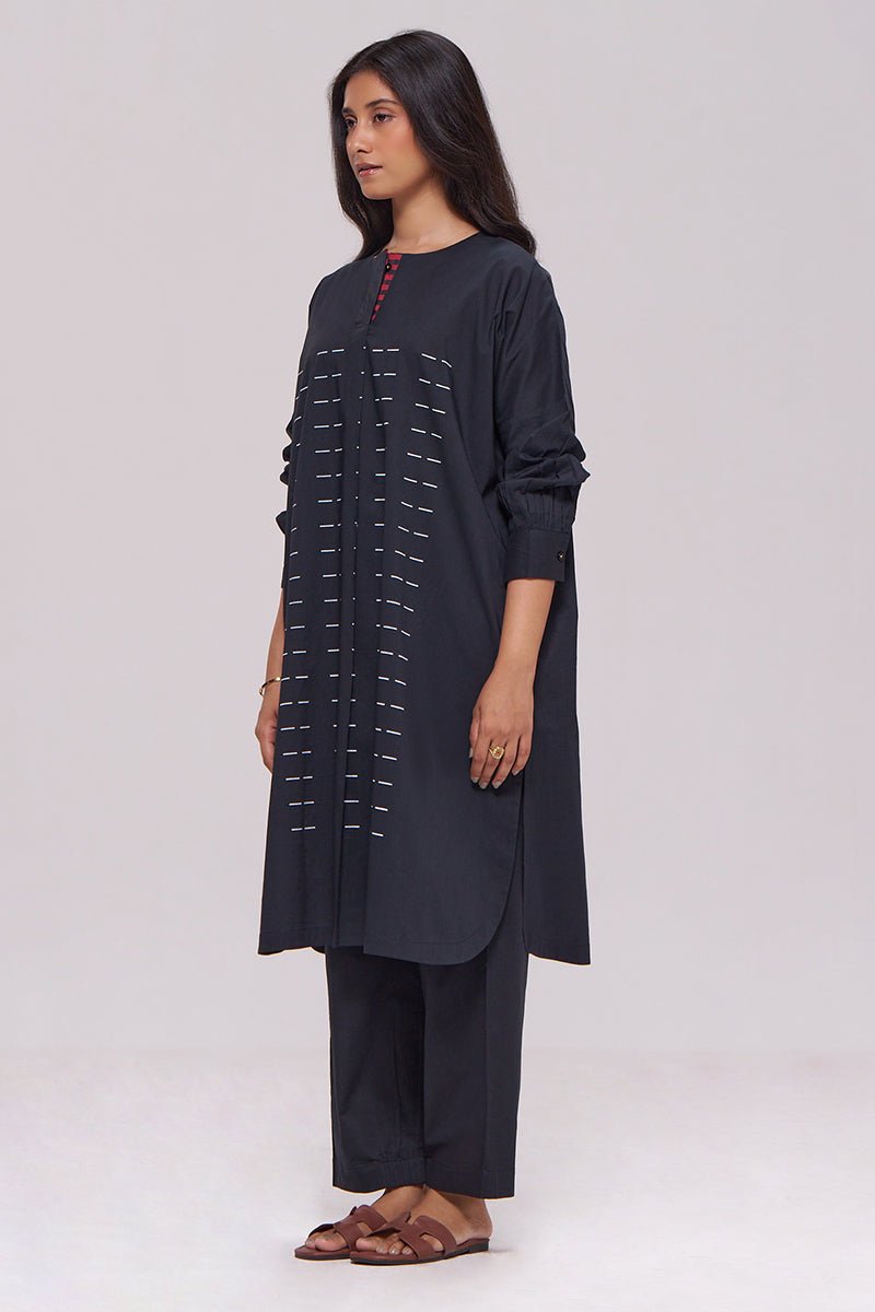 Black Pure Cotton Co-ord Set