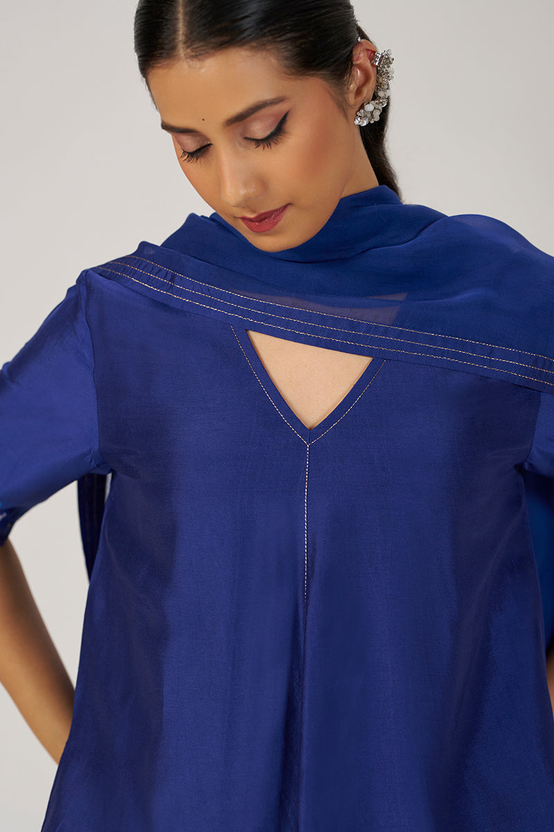 Royal Blue Festive Kurta Set