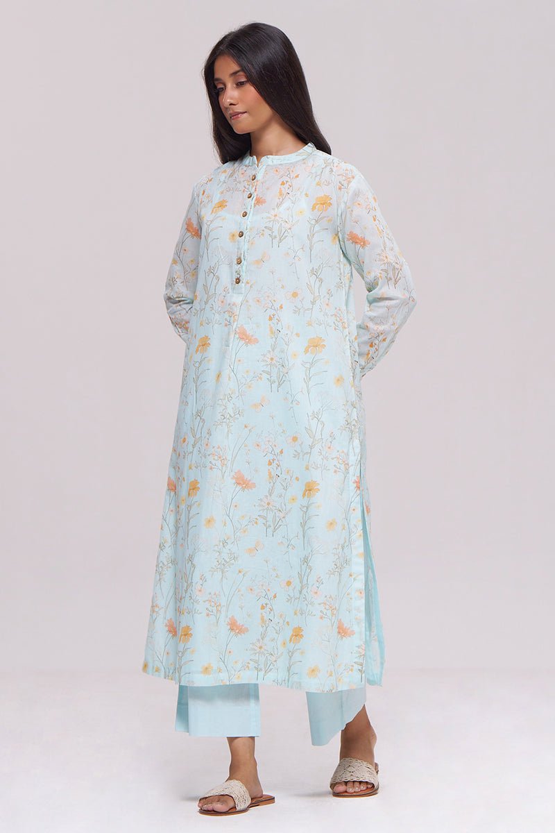 Morning Mist Blue Mul-Mul Co-ord Set