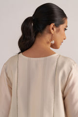 back side model view TOFU Cream Festive Co-Ord Set