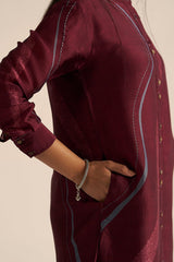 Buy Cordovan Silk Co-Ord Set for Women