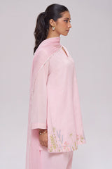 Light Pink Mul-Chanderi Kurta Set