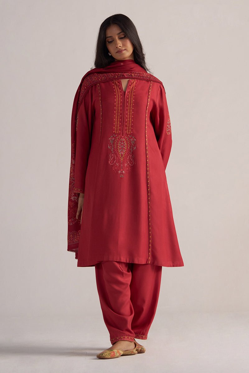 Buy Salsa Red Festive Kurta Sets for Women 