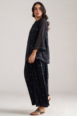 Black and White Mul-Mul Co-ord Set