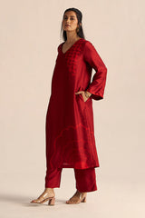 Chilli Pepper Silk Co-ord Set