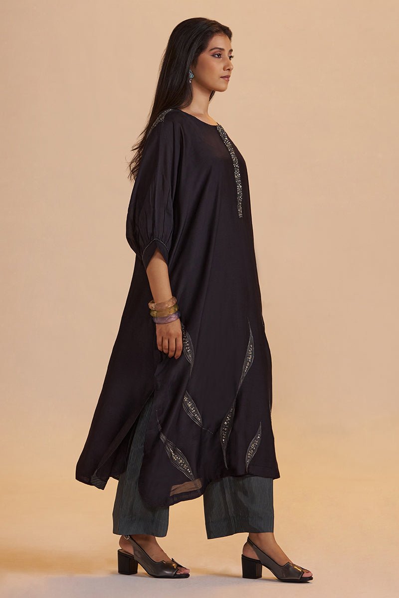 Black and Grey Festive Co-ord Set - Ganga Fashions