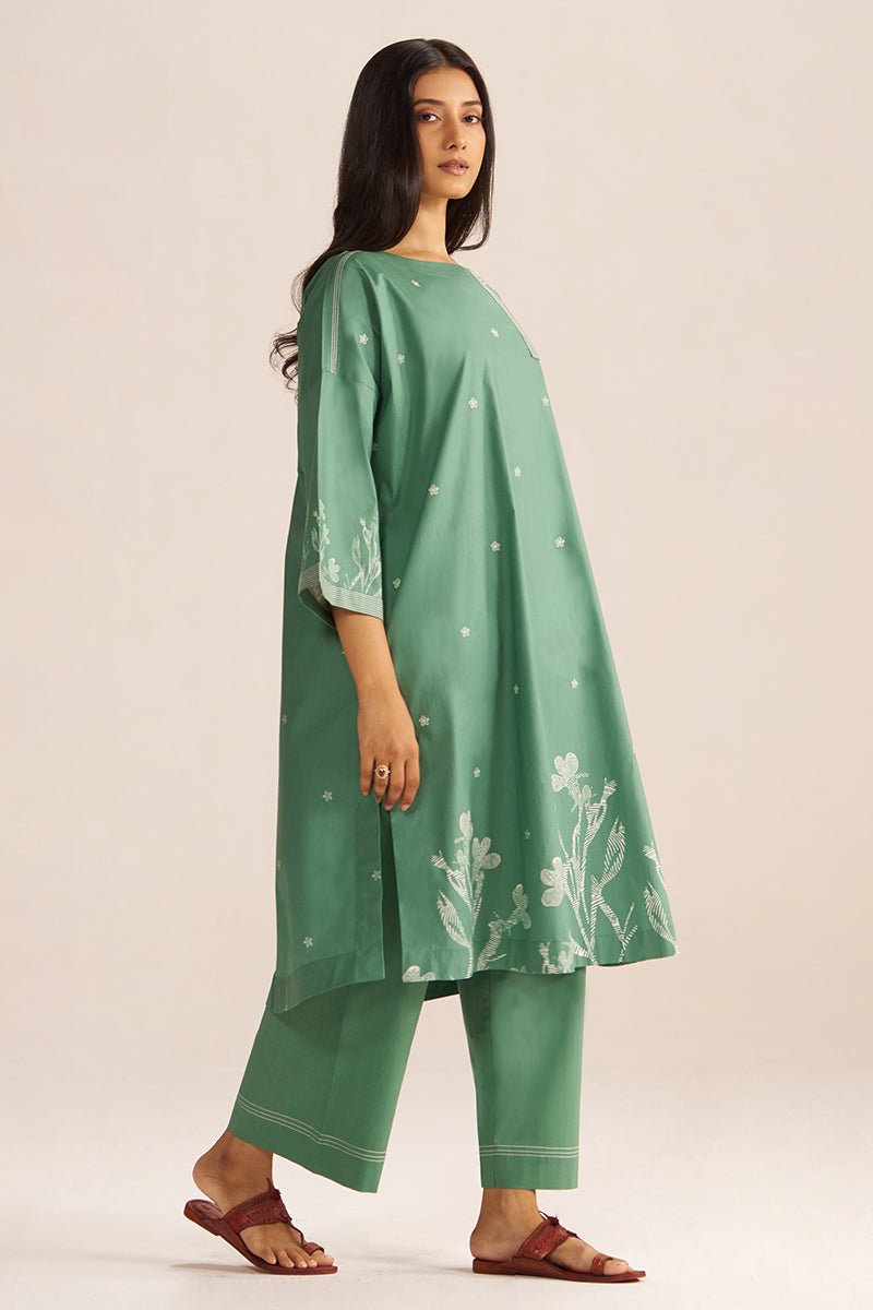 Pine Green Co-ord Set - Ganga Fashions