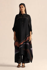 full view model Buy Black Silk Co-Ord Set for Women Online