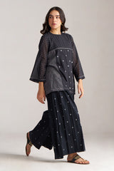 Black and White Mul-Mul Co-ord Set