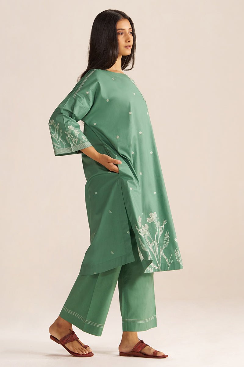 Pine Green Co-ord Set - Ganga Fashions