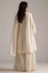 Ivory Pure Chanderi Kurta Set