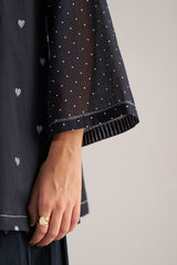 Black and White Mul-Mul Co-ord Set