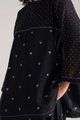 Black and White Mul-Mul Co-ord Set