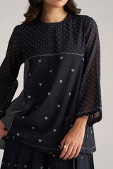 Black and White Mul-Mul Co-ord Set