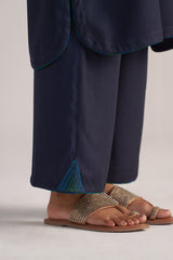 Carbon Blue Pashmina Kurta Set