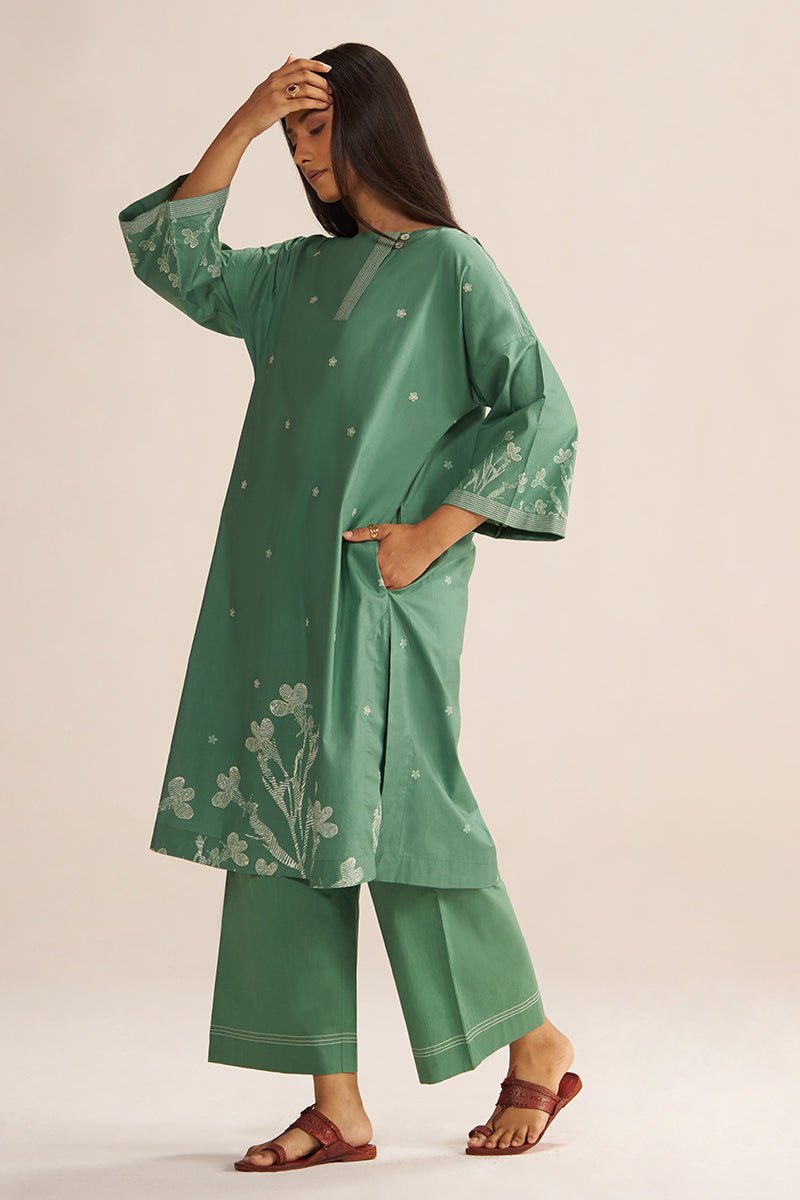 Pine Green Co-ord Set - Ganga Fashions
