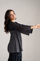 Black and White Mul-Mul Co-ord Set