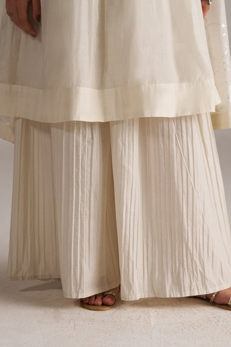 Ivory Pure Chanderi Kurta Set