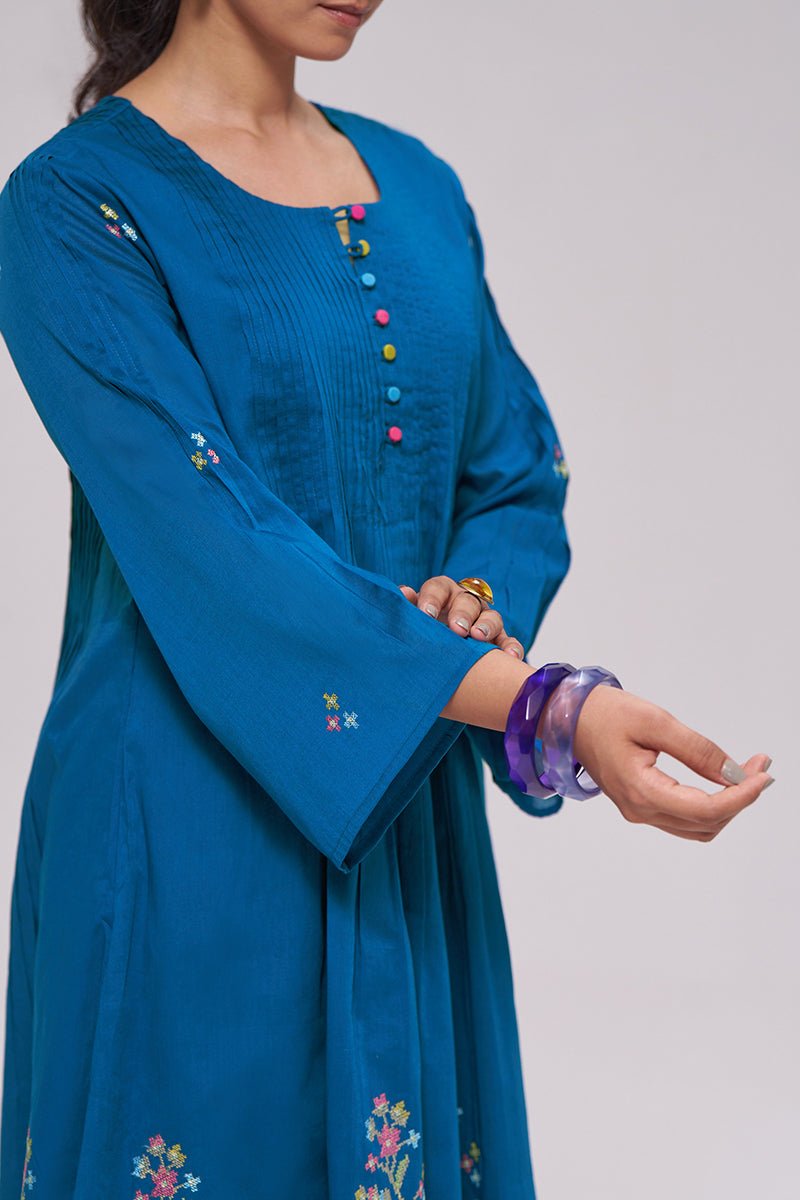 Baleine Blue Co-ord Set - Ganga Fashions