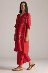 High Risk Red Linen Co-ord Set