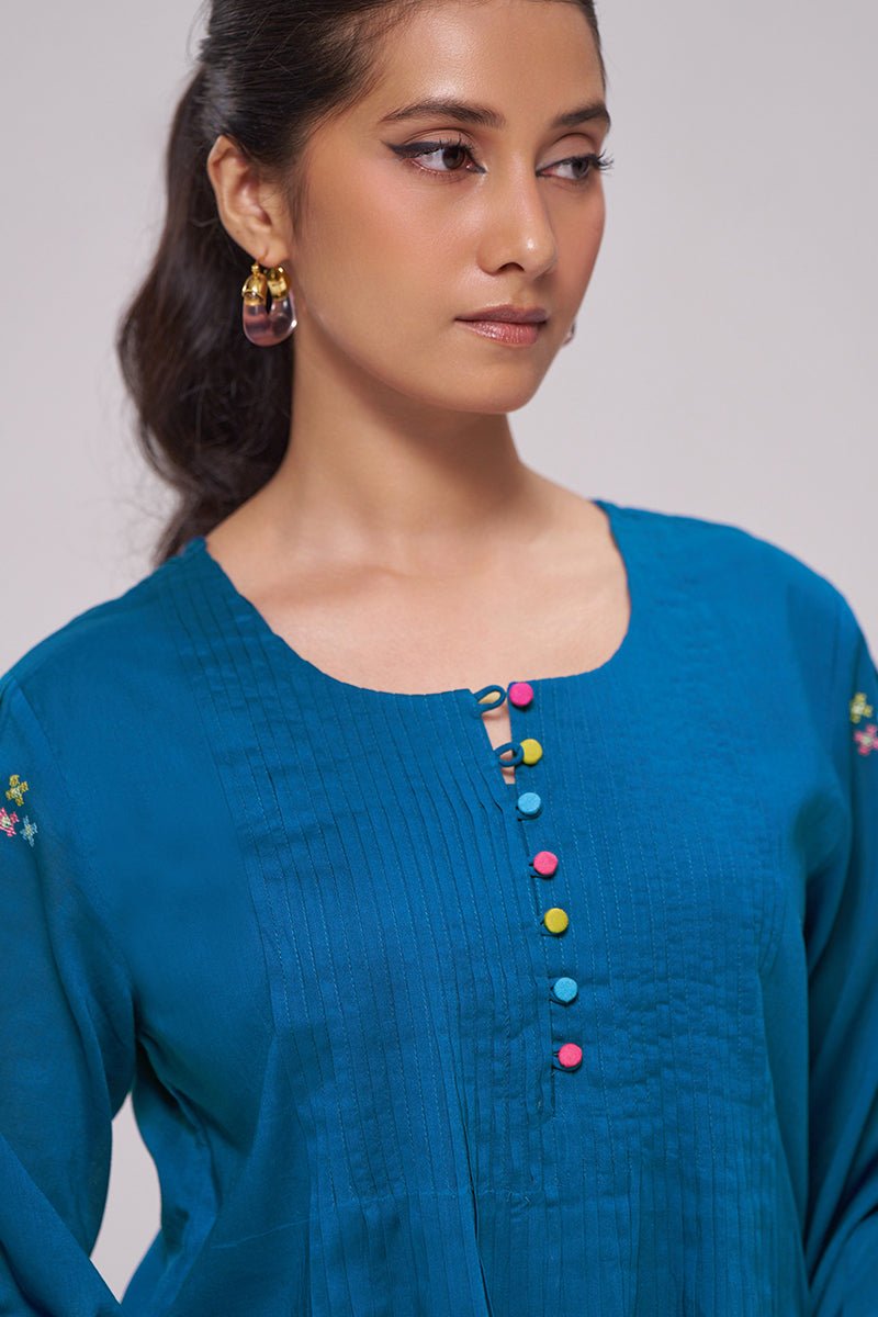 Baleine Blue Co-ord Set - Ganga Fashions