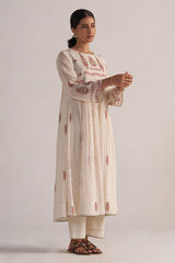 Antique White Mul Mul Co-ord Set