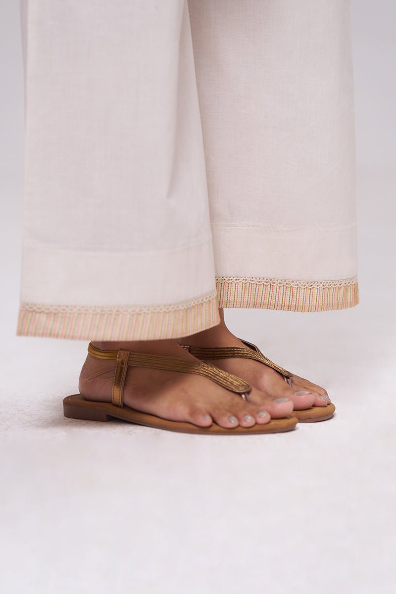 Ivory Mul-Chanderi Kurta Set - Ganga Fashions