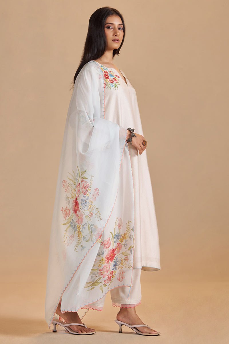 Sea Salt and Powder Blue Festive Kurta Set - Ganga Fashions