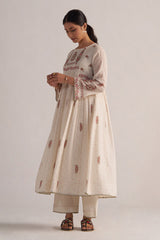 Antique White Mul Mul Co-ord Set