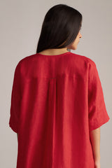 High Risk Red Linen Co-ord Set