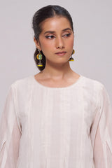 Ivory Mul-Chanderi Kurta Set
