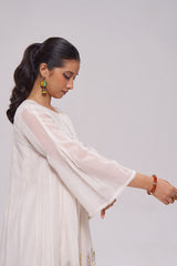 Ivory Mul-Chanderi Kurta Set