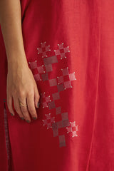 High Risk Red Linen Co-ord Set