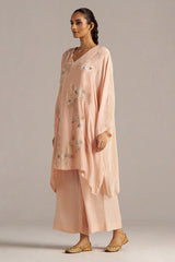 Scallop Shell Crepe Silk Co-ord Set