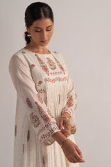 Antique White Mul Mul Co-ord Set