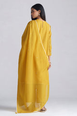 Mango Mojito Mul-Chanderi Embroidered Kurta Set