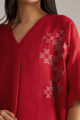 High Risk Red Linen Co-ord Set