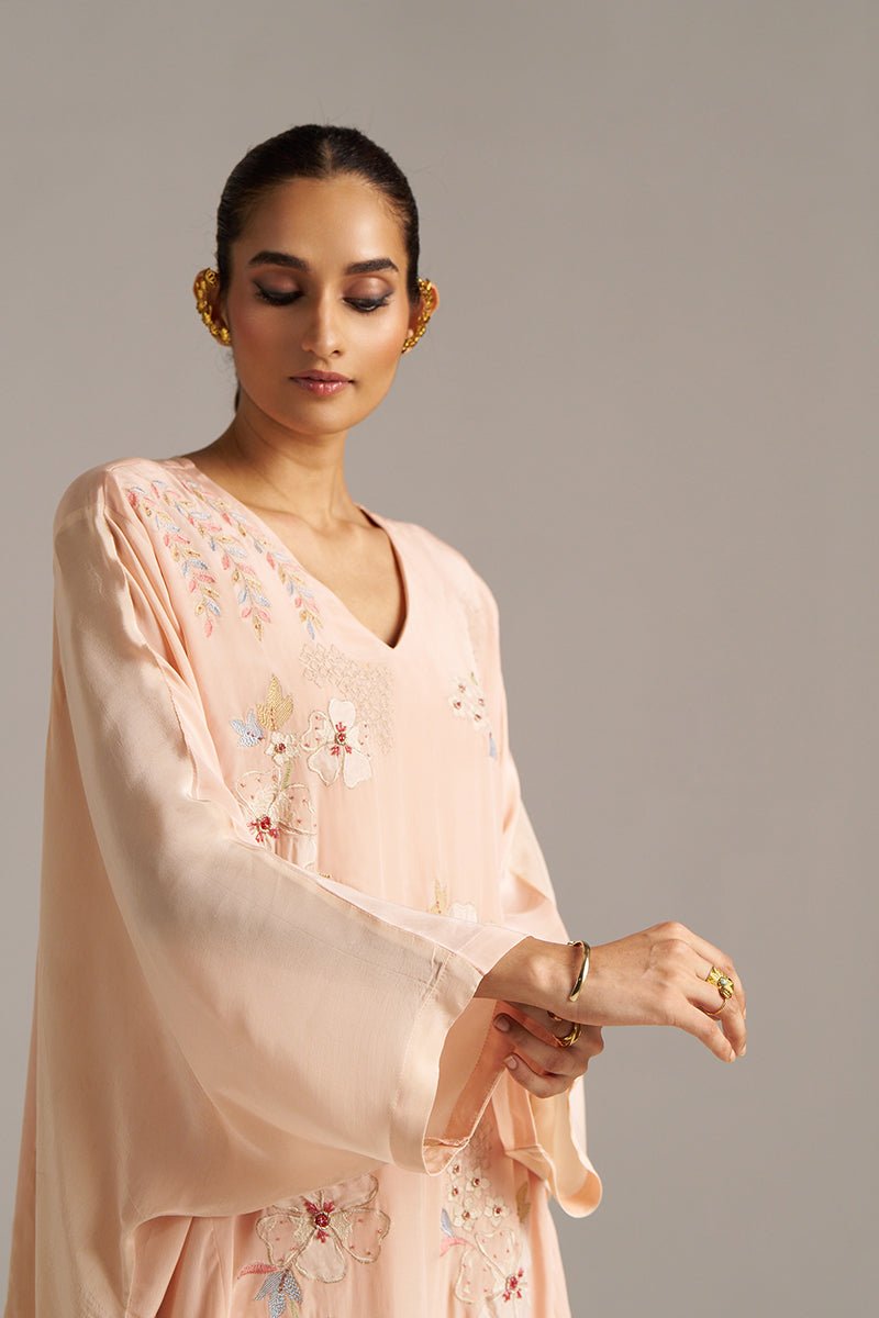 Scallop Shell Crepe Silk Co-ord Set