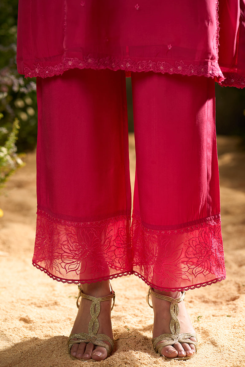 Azalea Pink Festive Kurta Set