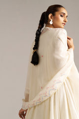 Ivory Bemberg Silk Festive Kurta Set