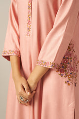 Pale Blush Pashmina Co-ord Set