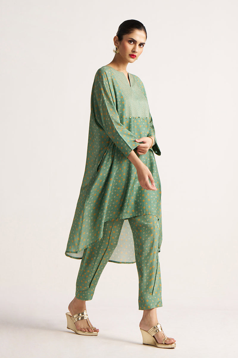 Comfrey Green Bemberg Silk Co-ord Set