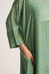 Comfrey Green Bemberg Silk Co-ord Set