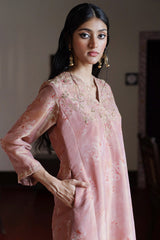 Light Mahogany Tissue Silk Salwar Suit