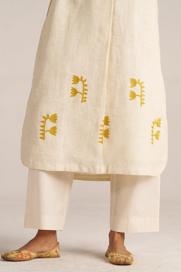 Buttercream Linen Hand Printed Co-ord Set