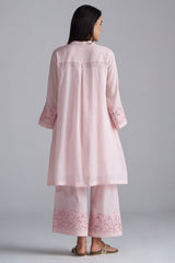 Crystal Pink Mul-Mul Co-ord Set