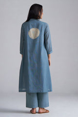 Faded Denim Cotton Linen Co-ord Set