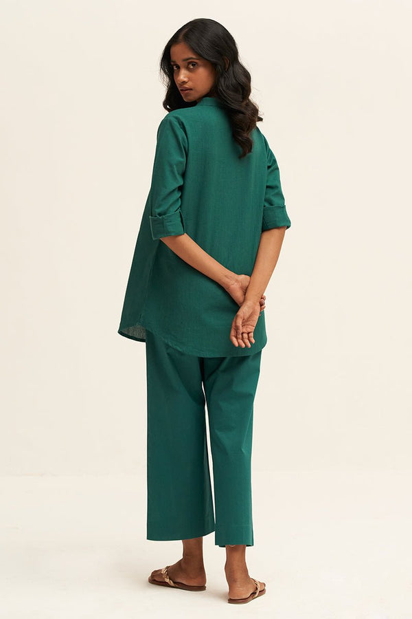 Antique Green Cotton Co-ord Set