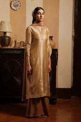 Rugby Tan Tissue Silk Salwar Suit