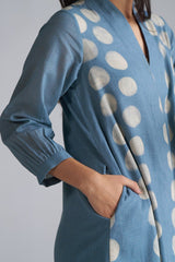 Faded Denim Cotton Linen Co-ord Set